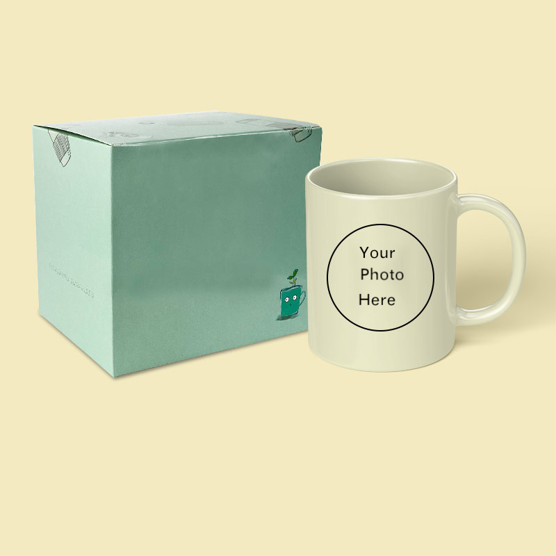 Custom Printed Beige Interior Color Mug